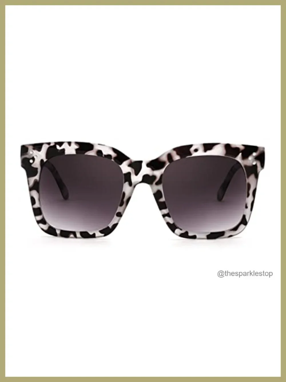 Vintage Butterfly Square Sunglasses for Women UV400 Gradient Lens Oversized